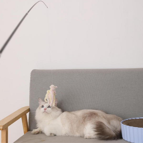 Long Cat Teaser Wand – 1.8m Telescopic Rod