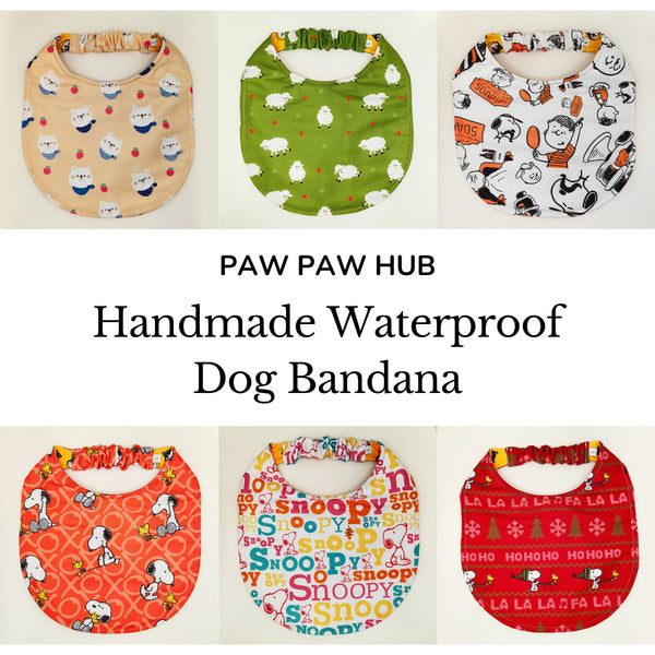 Stylish Waterproof Dog Bandanas and Collars | Handmade Elastic Band Bandanas for Dogs | Special Gifts for Dogs | Dog Bibs